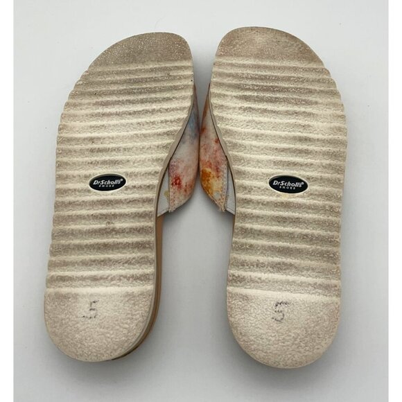 Dr. Scholls Originalist 2 Tie-Dye Slide Sandals Gold Buckle Womens 6M - Picture 6 of 8